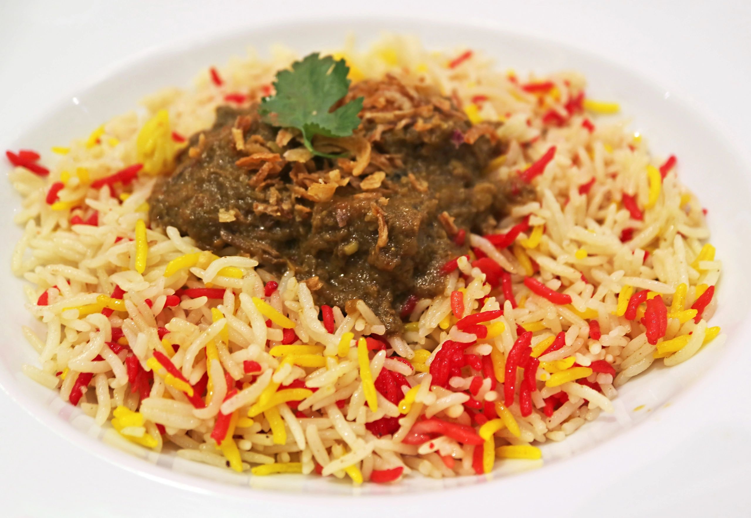 Premium mutton rice dish